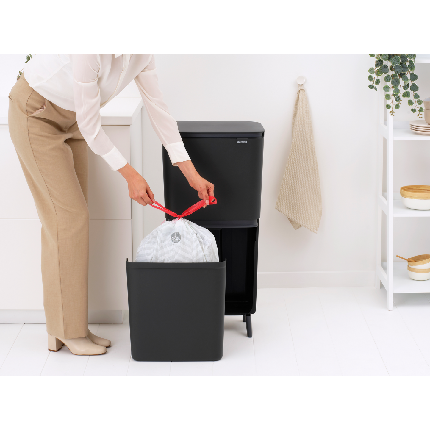 SortUp Recycle Bin Hi Grey