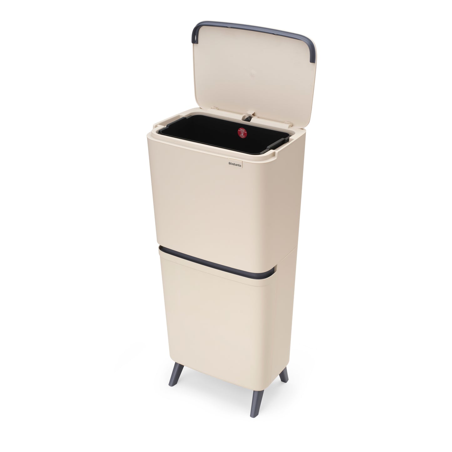SortUp Recycle Bin Hi 20+25 litre - Soft Beige