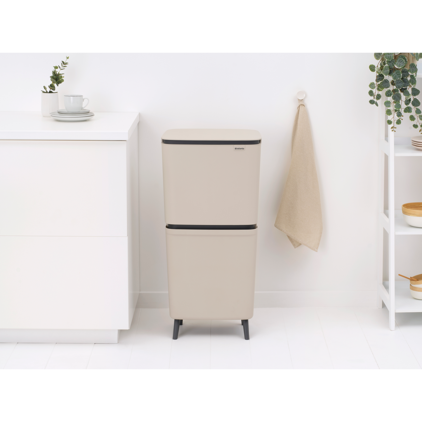 SortUp Recycle Bin Hi Beige