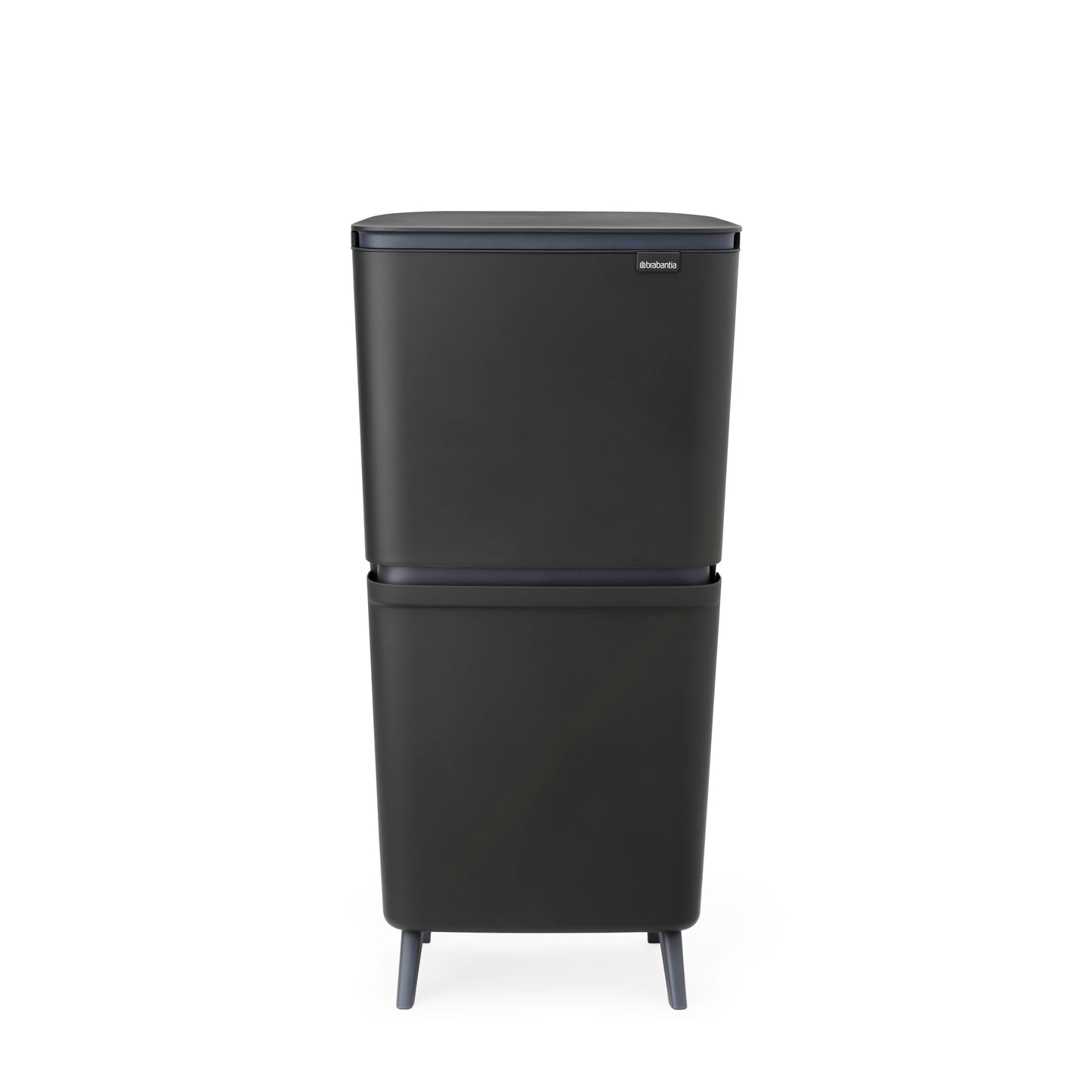 SortUp Recycle Bin Hi- 10+10+25L- Dark Grey