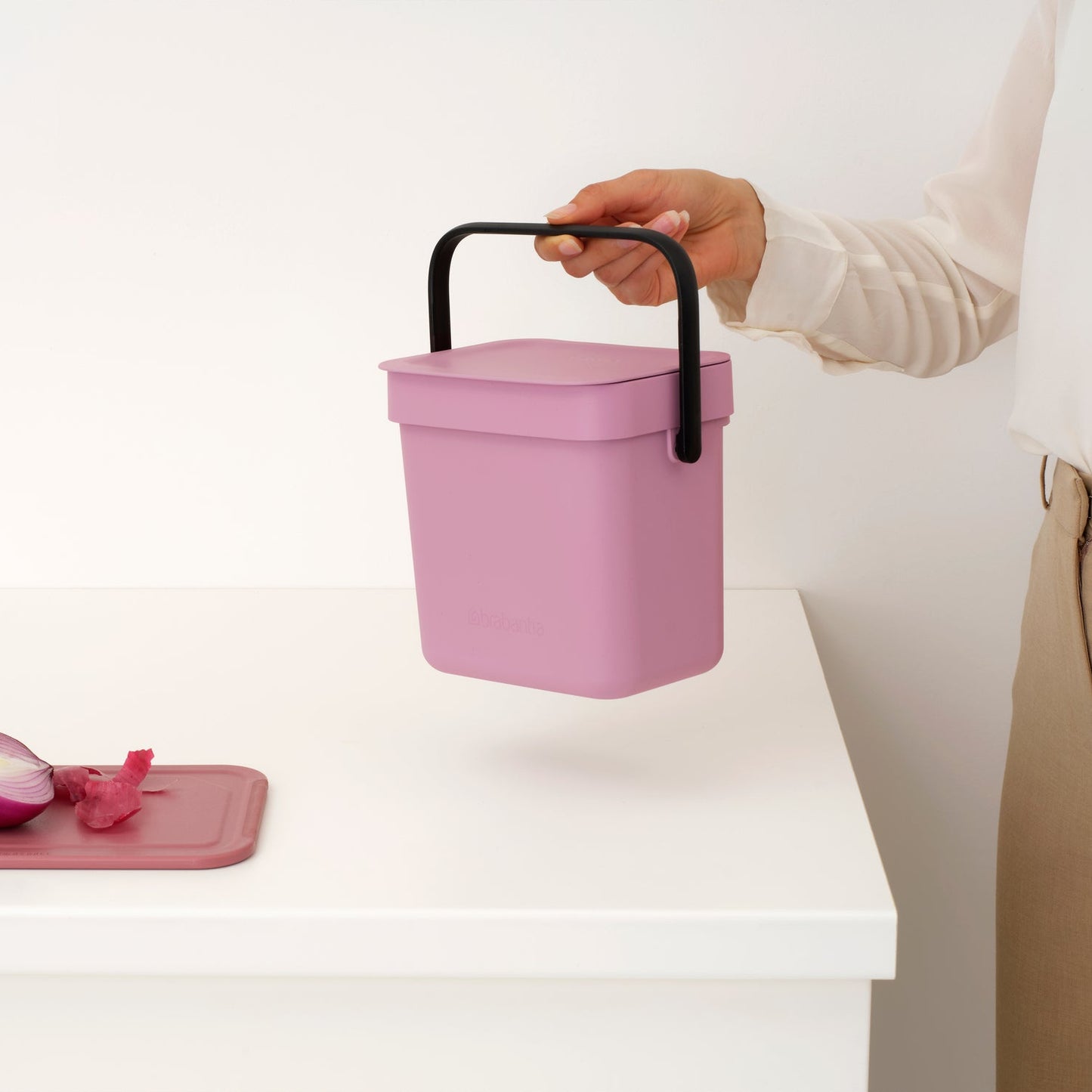 Sort & Go Waste Bin- Pink -3L - The Organised Store