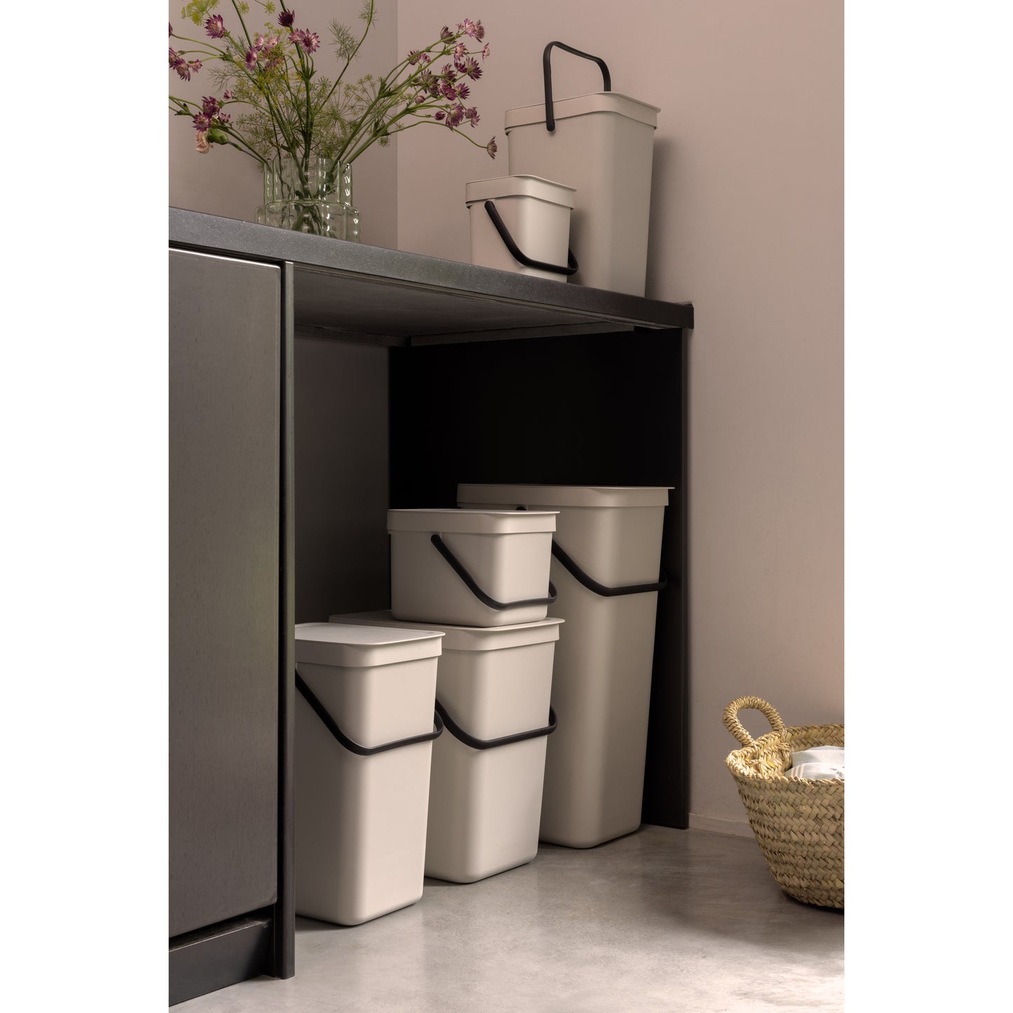 Sort & Go Bin-Soft Beige -3L or 6L