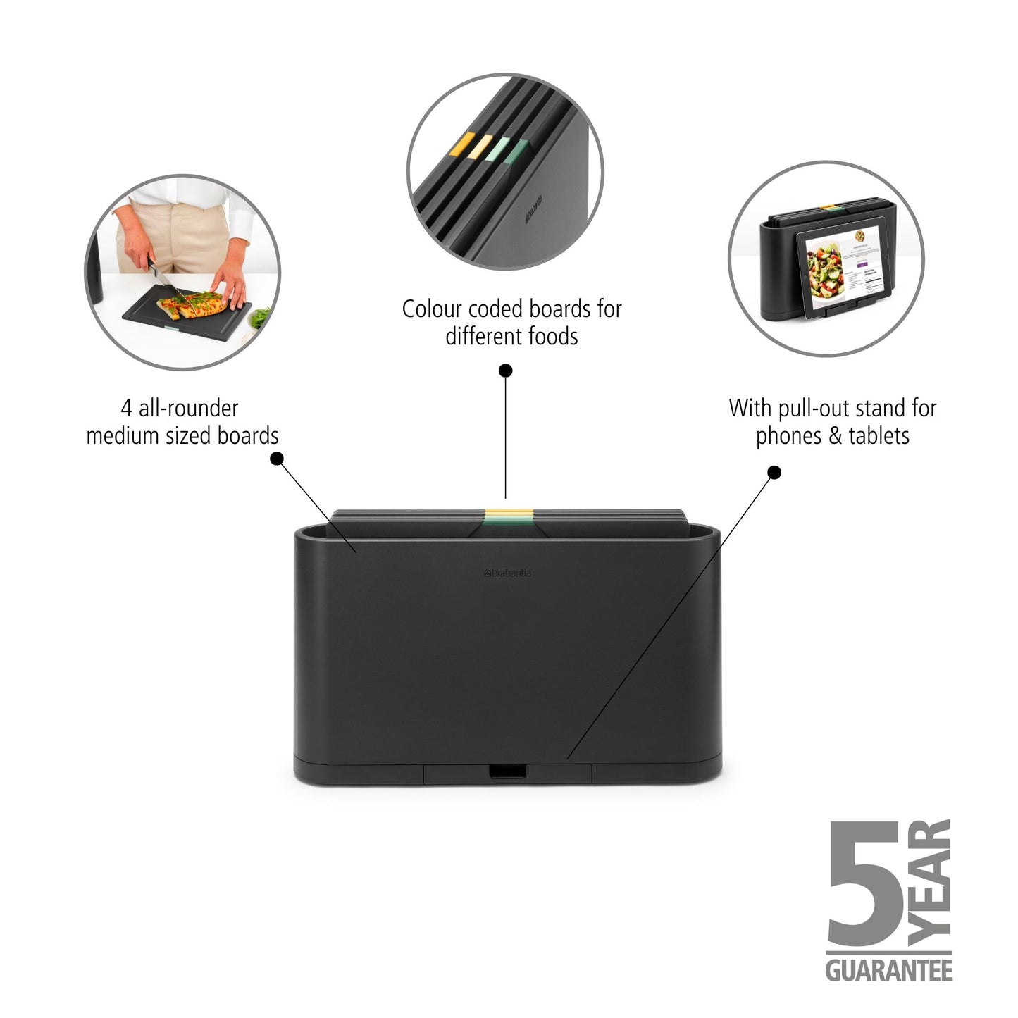 Tasty Slim Chopping Board Set- Set of 4