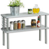 Slim Kitchen Shelf Two Tier- Grey