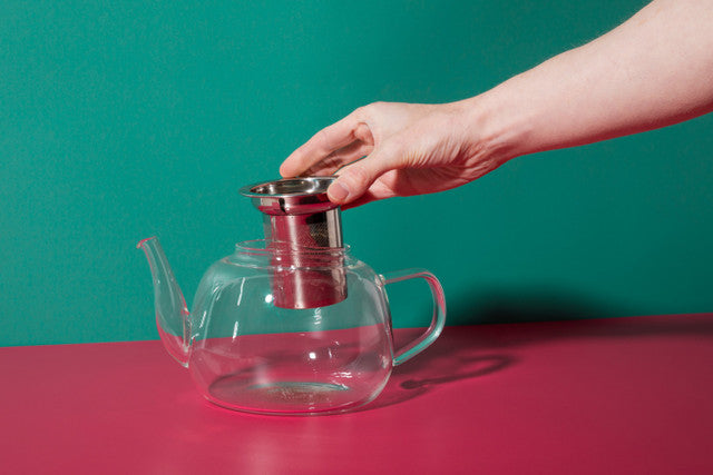 La Cafetière Rialto Glass Infuser Teapot With Filter And Wooden Lid, 4 Cup, 1.2L