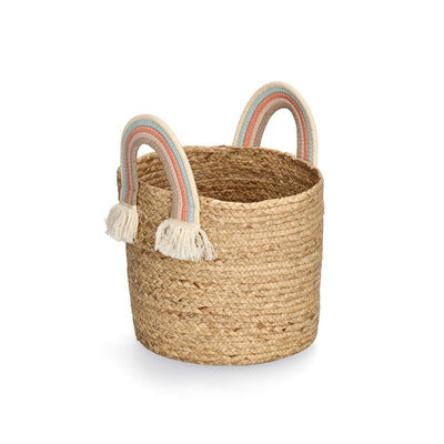 Storage basket Rainbow, Seagrass/Cotton - Various Sizes