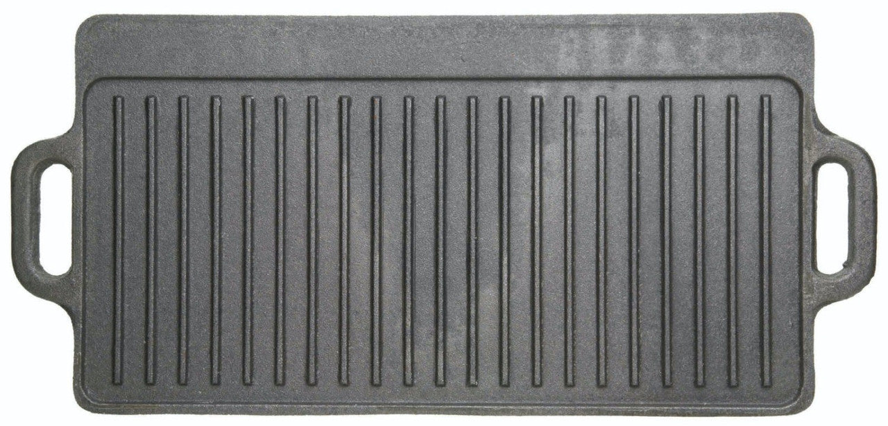 KitchenCraft Deluxe Cast Iron Griddle 45cm x 23cm