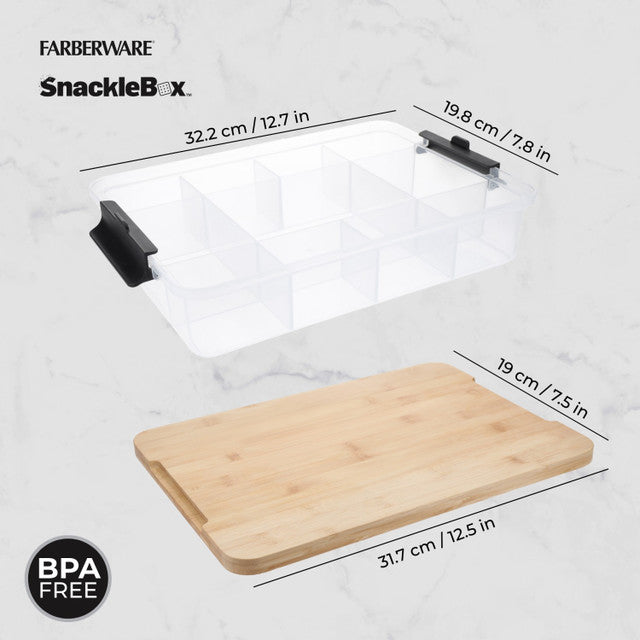 Farberware SnackleBox Bamboo Board and Box