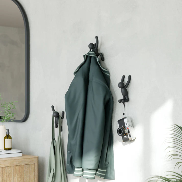 Buddy Wall Hooks -Set of 3 - The Organised Store
