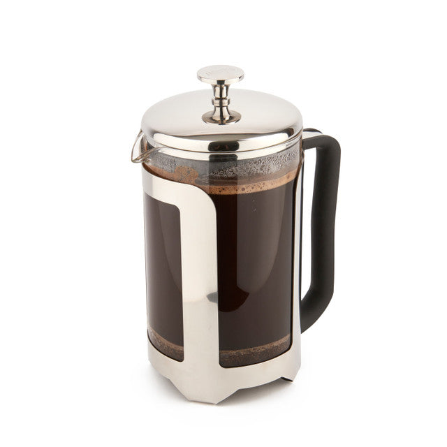 La Cafetière Roma Cafetiere, 12-Cup, Stainless Steel Finish
