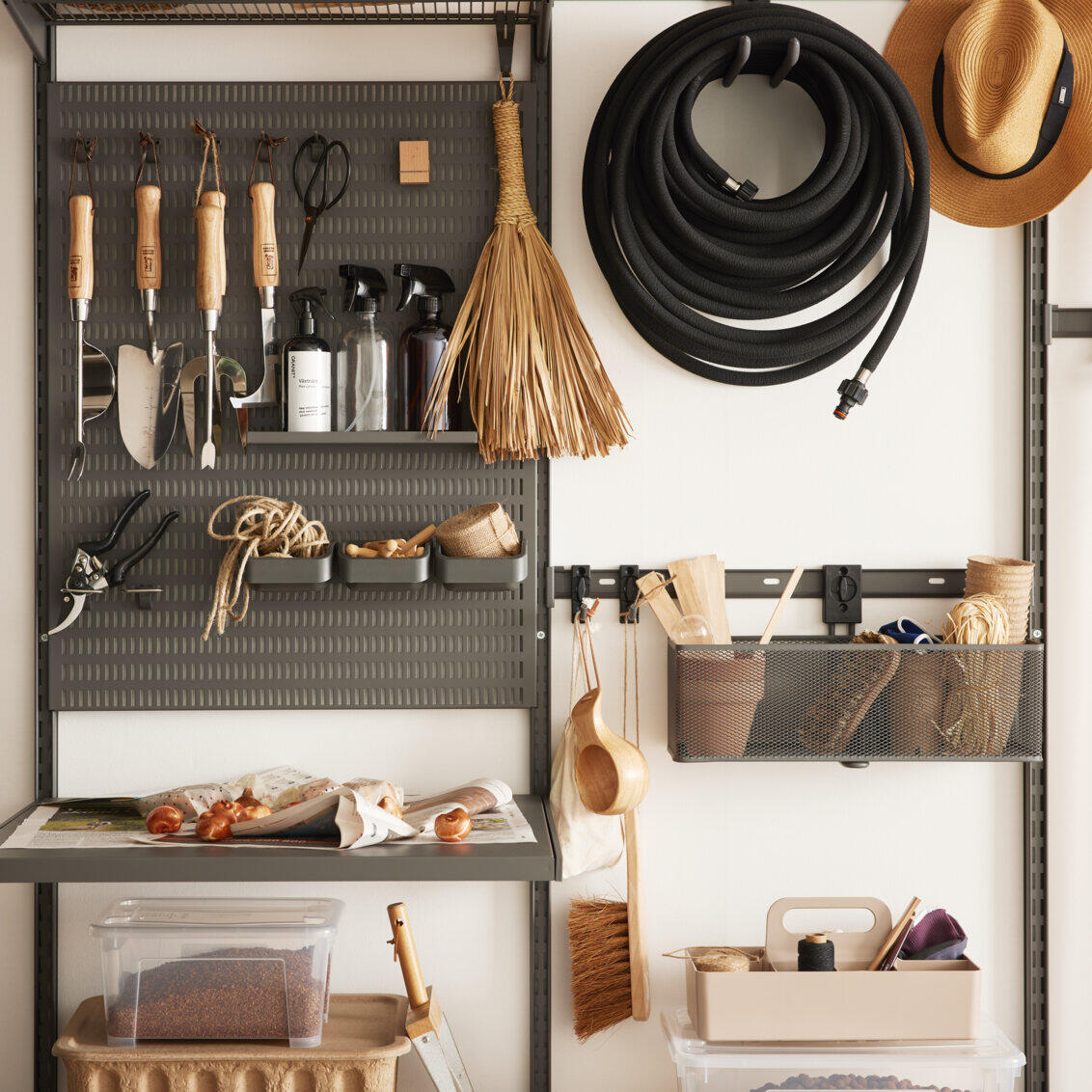 Straight Tool Holder, Matte Grey