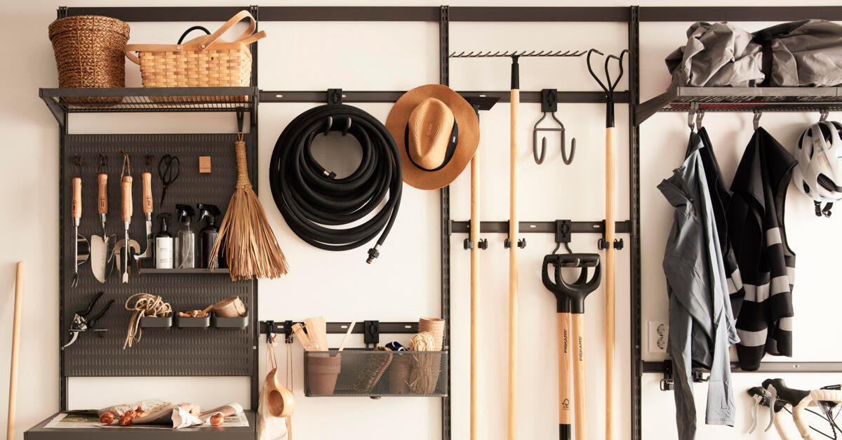 Small Track Tool Holder 2pk, Matte Grey