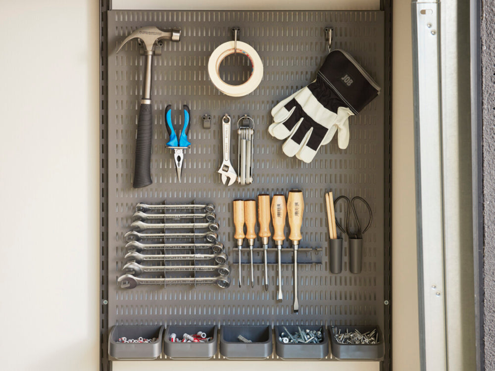 Pegboard multi-tool holder Matte grey