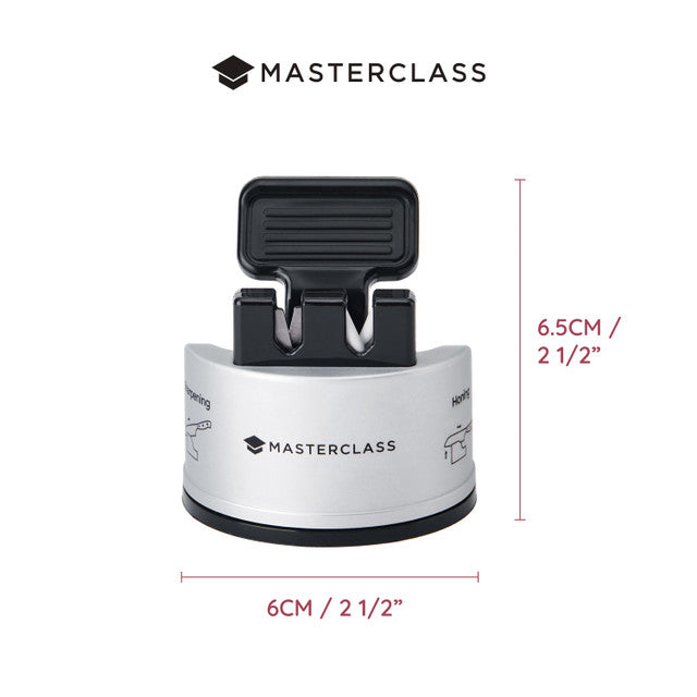 MasterClass Smart Sharp Dual Knife Sharpener Silver