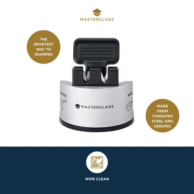MasterClass Smart Sharp Dual Knife Sharpener, Silver
