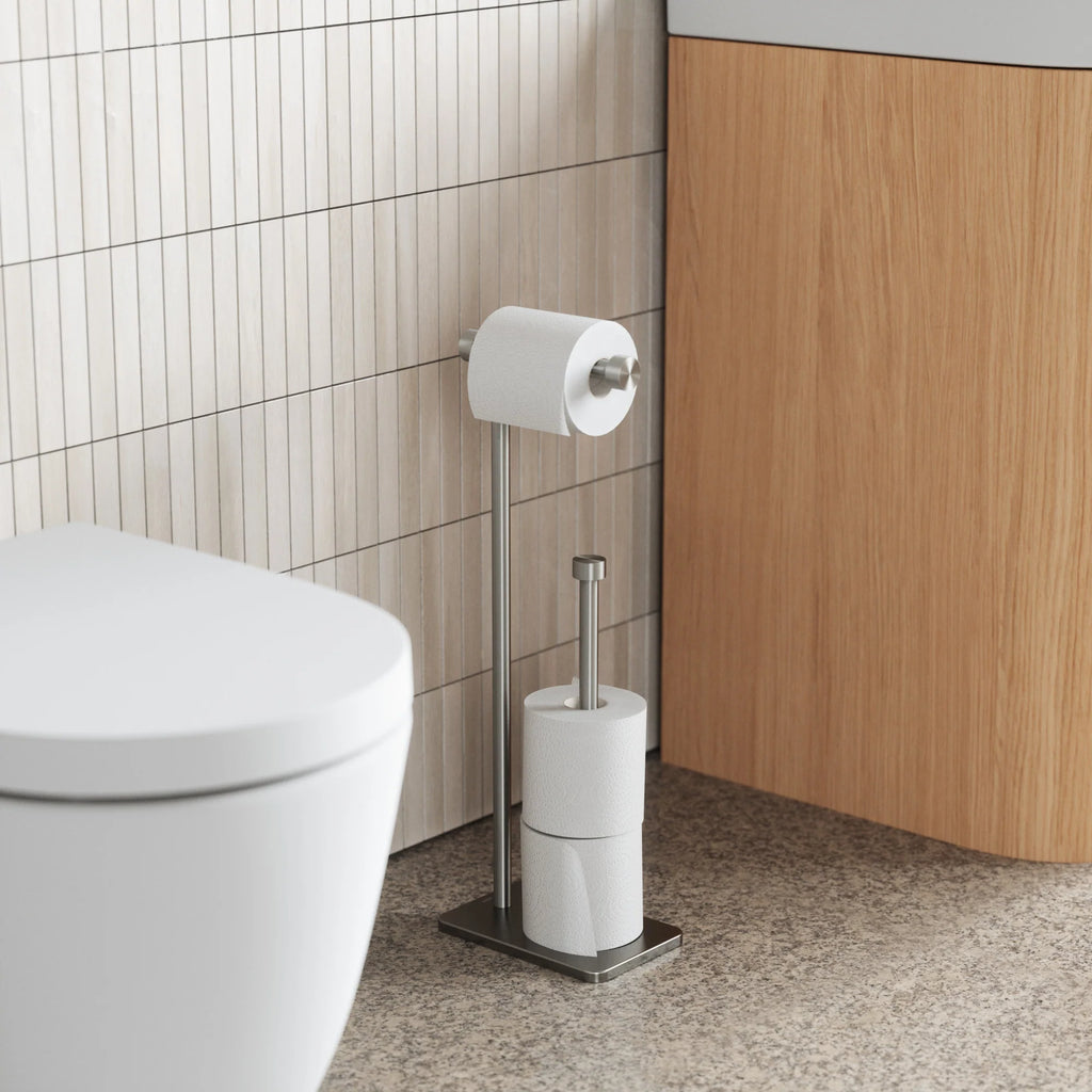 Cappa Toilet Paper Holder & Reserve-Nickle