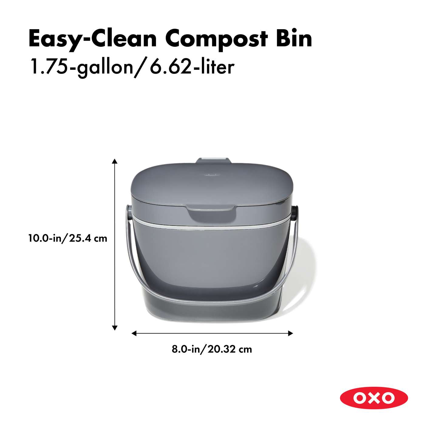 Compost Bin – Charcoal-6.62L