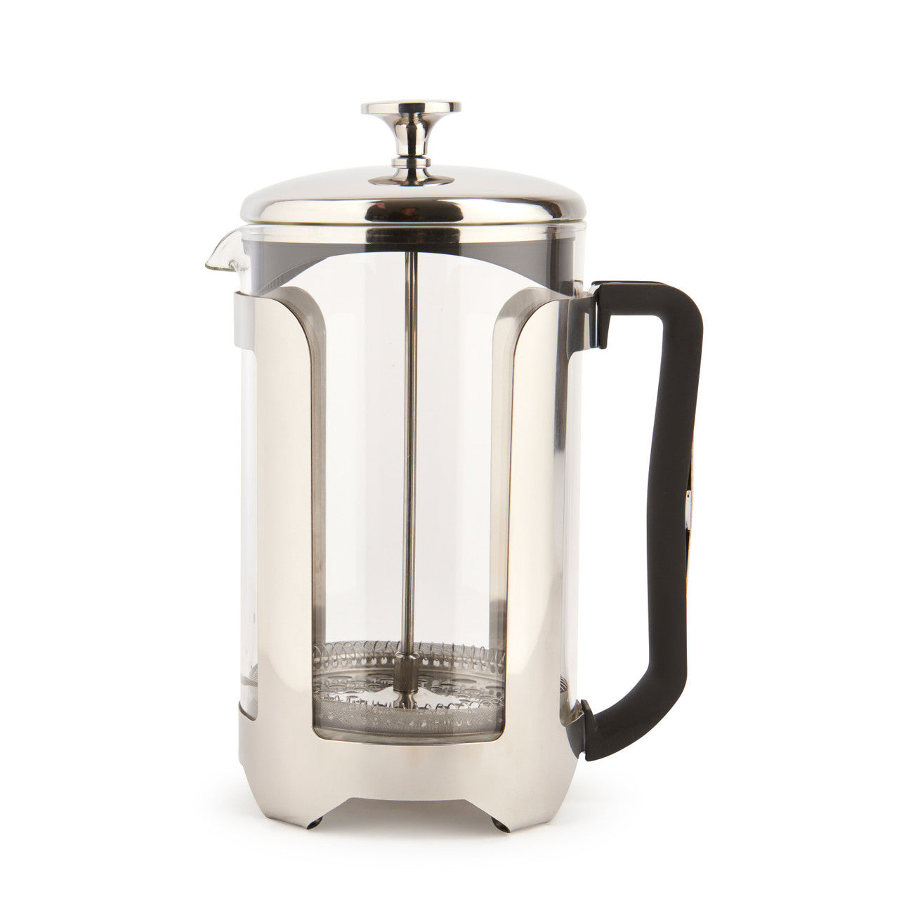 La Cafetière Roma Cafetiere, 12-Cup, Stainless Steel Finish
