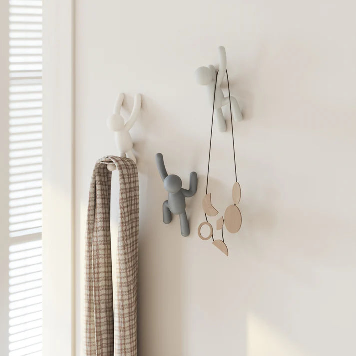 Buddy Wall Hooks -Set of 3 - The Organised Store