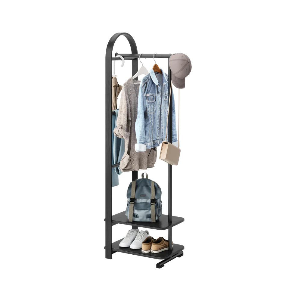 Bellwood Coat Rack-Black - The Organised Store