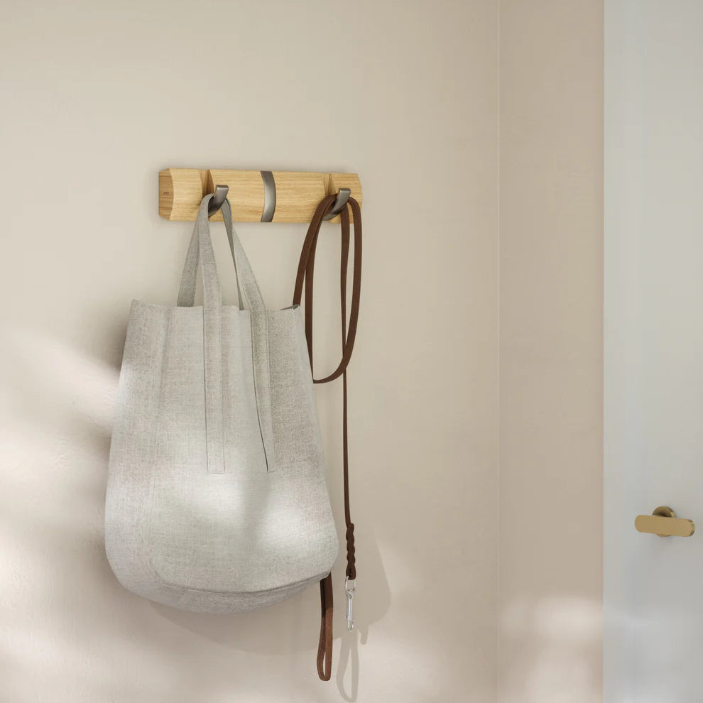 Flip 3 Wall Hook- Natural - The Organised Store