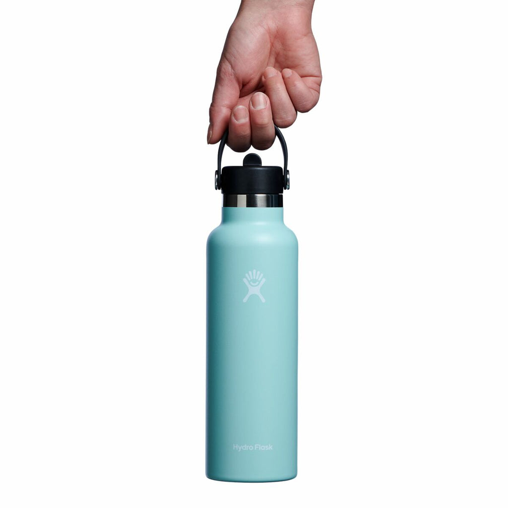 Hydro Flask 21oz / 621ml Standard Mouth + Flex Straw Cap - Dew