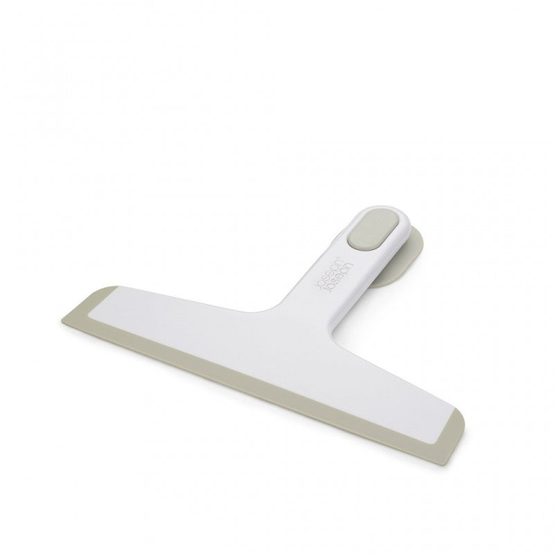 Duo Squeegee With Suction Holder - White