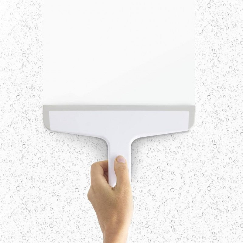 Duo Squeegee With Suction Holder - White