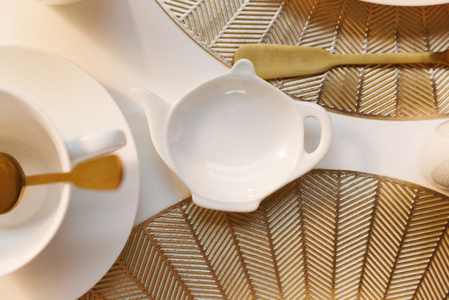 Mikasa Chalk Porcelain Teabag Tidy - The Organised Store