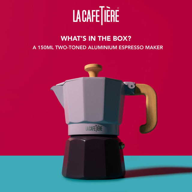 La Cafetière Venice 3 Cup Espresso Maker- Two Tone