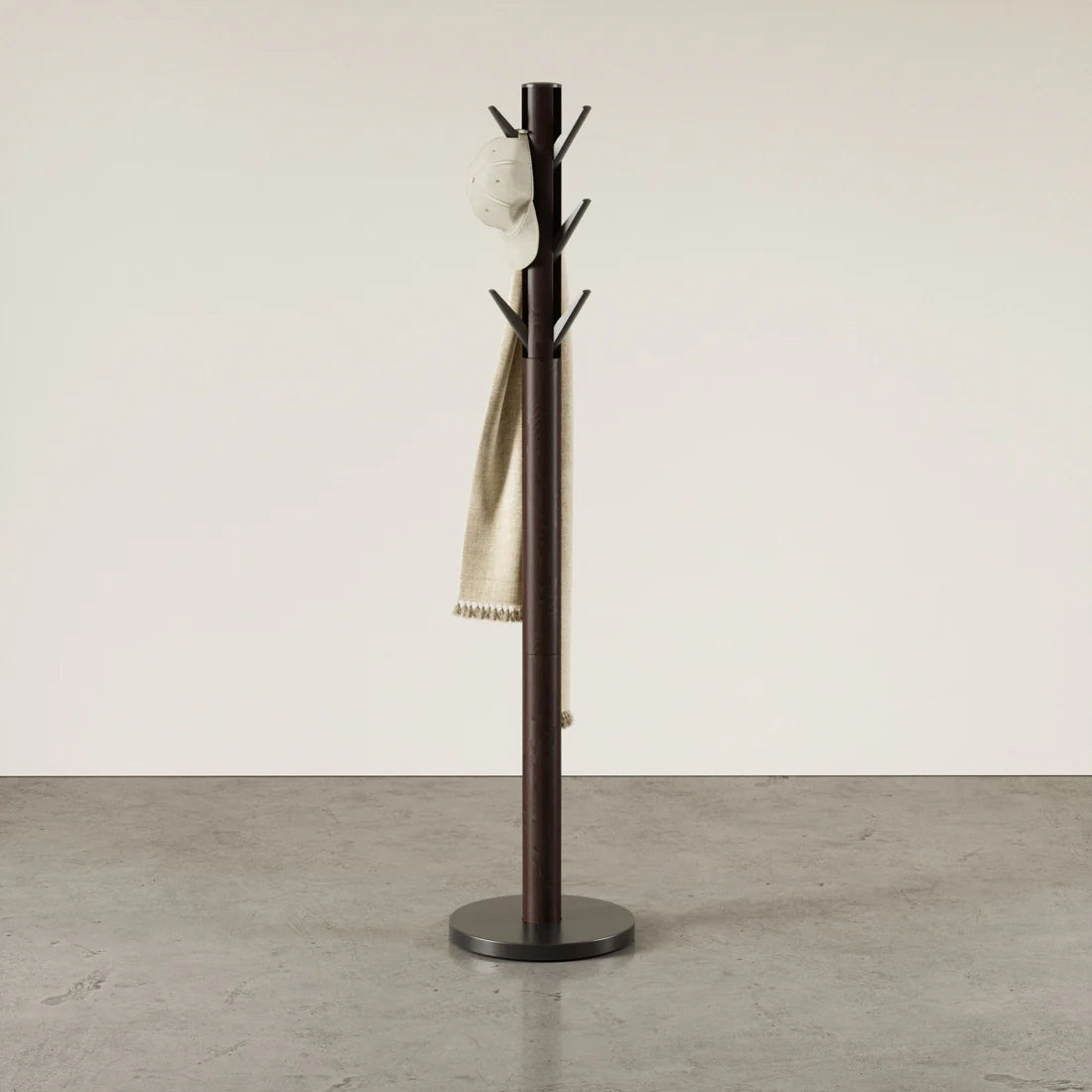 Flapper Coat Rack - Blk/Wal