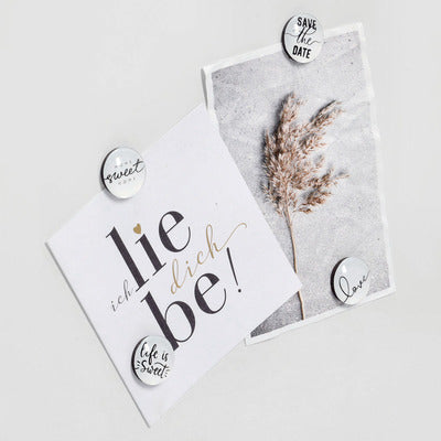 Magnet Set , 4pcs, Plastic/Glass - Various Designs