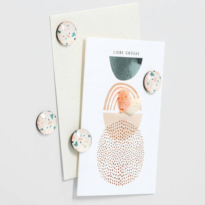 Magnet Set , 4pcs, Plastic/Glass - Various Designs