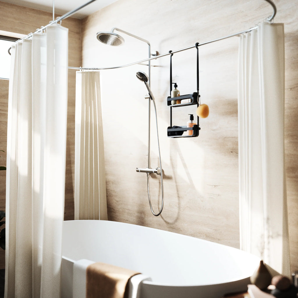 Flex No Rust Shower Caddy White Or Grey