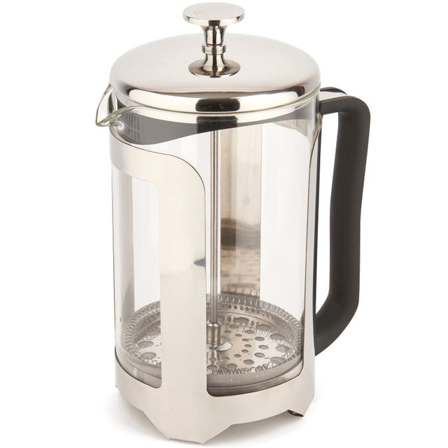 La Cafetière Roma Cafetiere, 12-Cup, Stainless Steel Finish