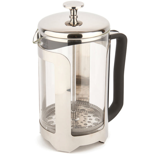 La Cafetière Roma Cafetiere, 12-Cup, Stainless Steel Finish