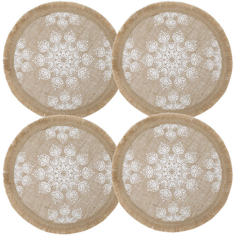 Creative Tops Gold Impressions Pack Of 4 Premium Round Coasters - Gold/Grey