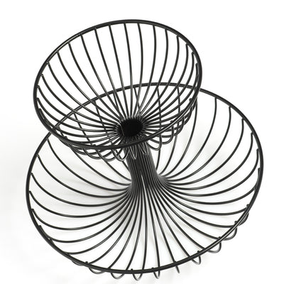 Metal Fruit Basket, 2 Tier - Various Colours