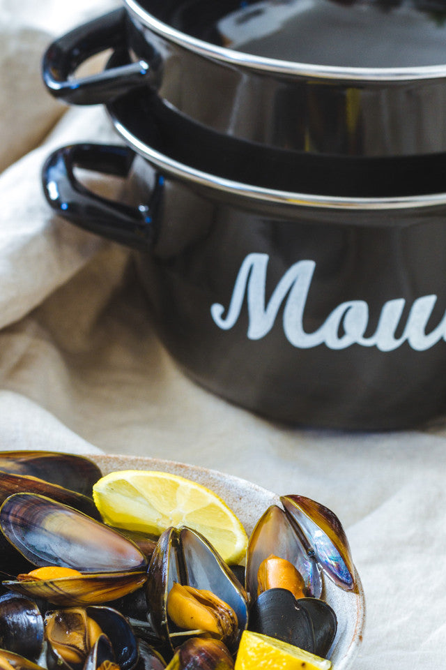 KitchenCraft World of Flavours Mediterranean Large Mussels Pot