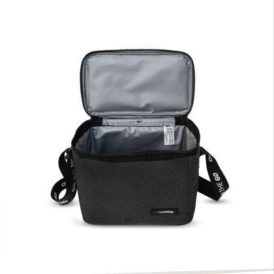 On the go Lunchbag Black- 4L