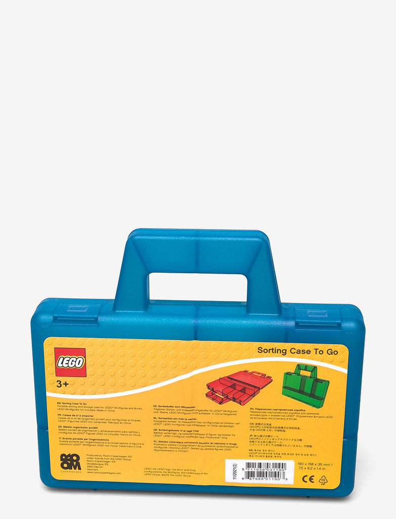 Lego Sorting case To Go - Transparent - Blue