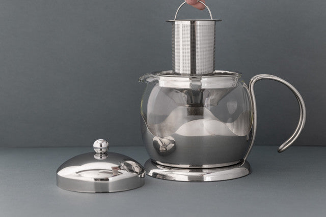 La Cafetière Izmir Glass Tea Infuser, 4-Cup, Stainless Steel
