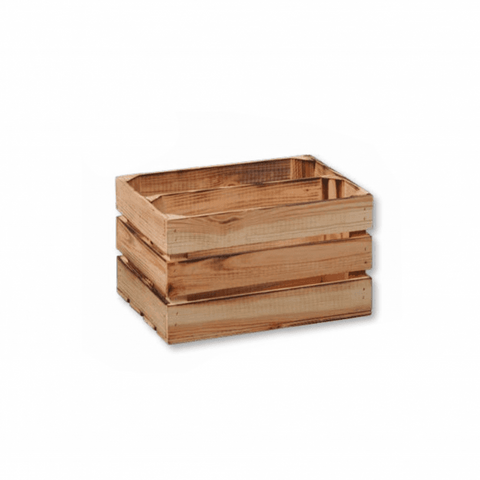 Natural Wood Groceries Crate