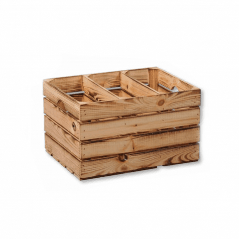 Natural Wood Groceries Crate