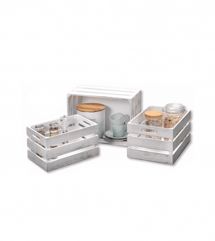 Natural Wood Groceries Crate