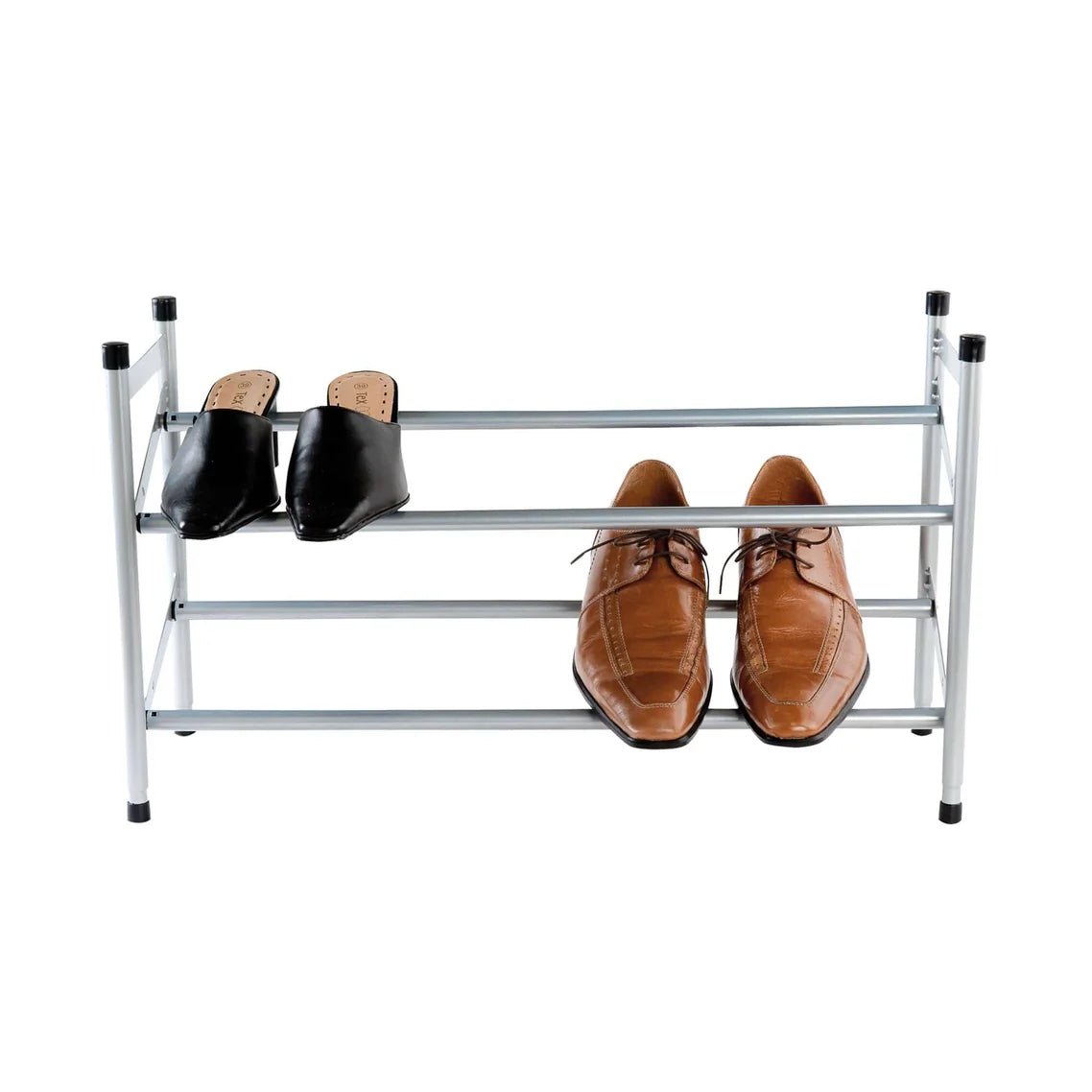 Extendable 2 Tier Shoes Rack-Grey