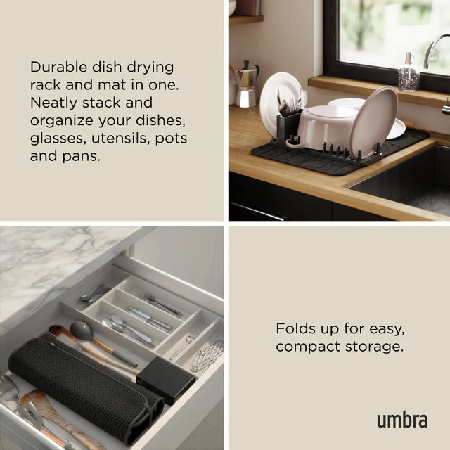 UDry Ultra Drying Rack with Mat - Sand or Black - The Organised Store