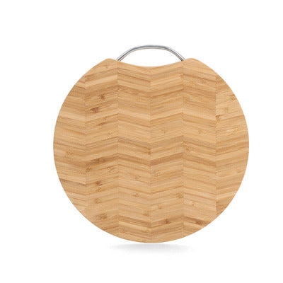 Cutting Board With Metal Handle, Bamboo - Various Shapes - The Organised Store