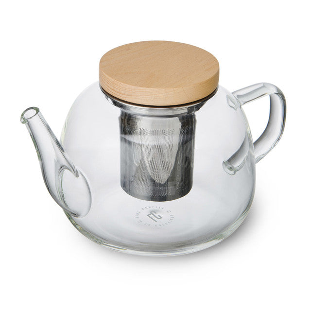 La Cafetière Rialto Glass Infuser Teapot With Filter And Wooden Lid, 4 Cup, 1.2L