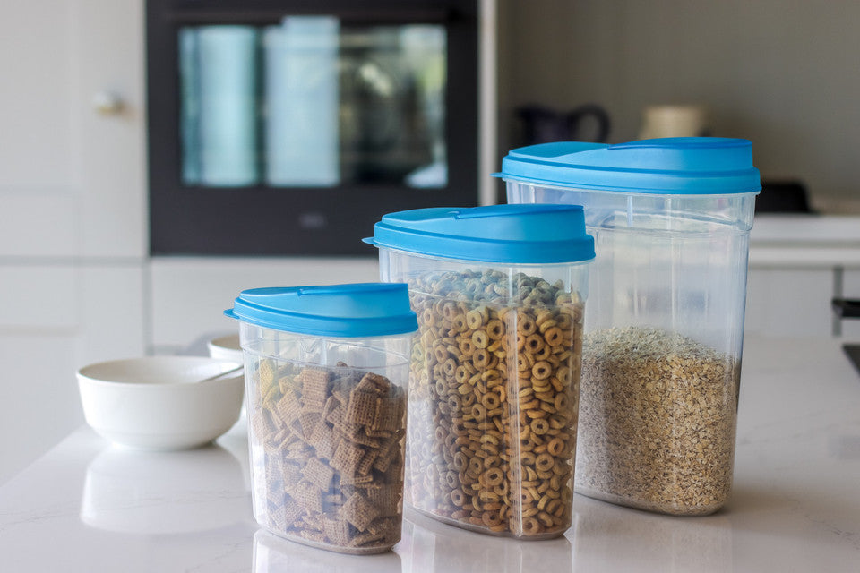 3-Piece Plastic Dry Good Storage Container Set